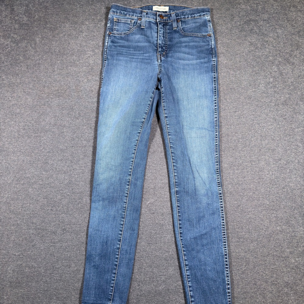 Madewell 10" High-Rise Skinny Jeans Women Size‎ 28 Blue Denim Stretch Casual